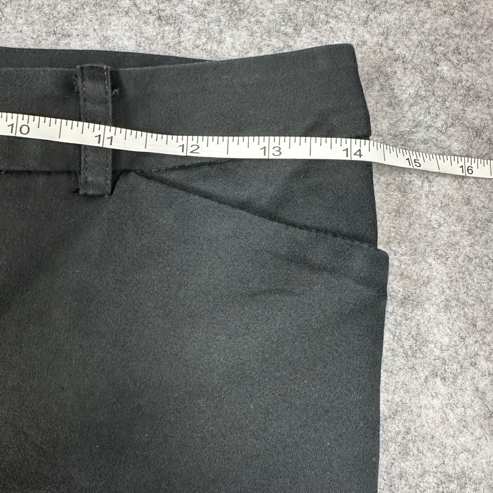 JONES NEW YORK Black Flat Front Straight Leg Stretch Chino Pants Women's 4P - Picture 7 of 10